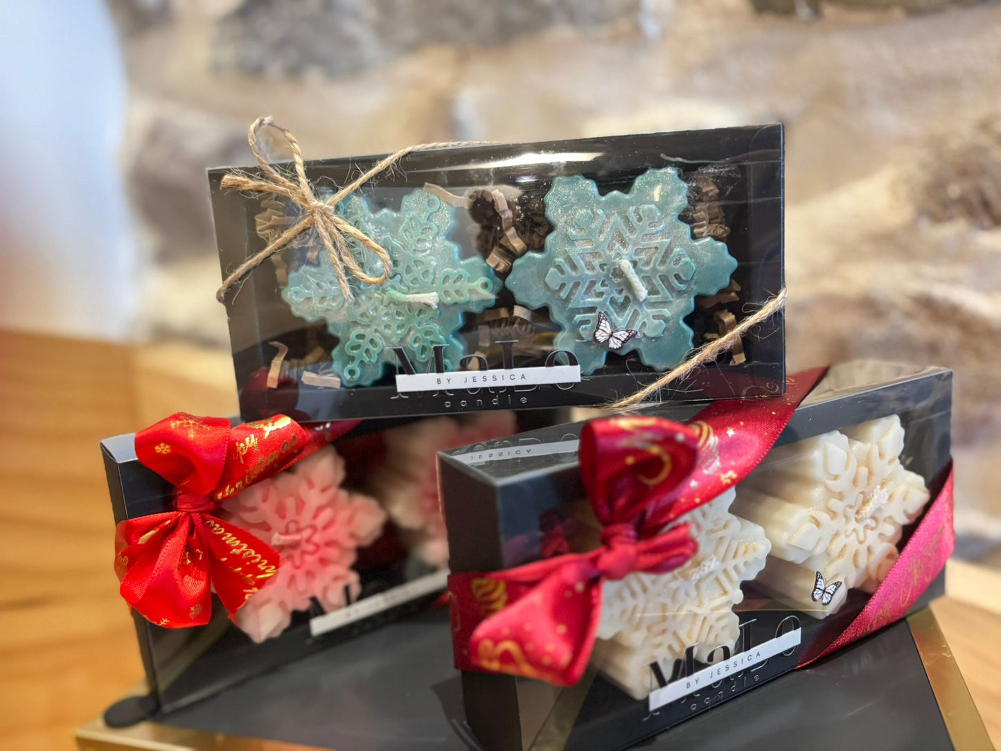 Conjunto de 3 flocos